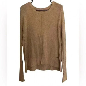 abercrombie Fitch Tan Waffle Knit Women’s Oversized Pullover Sweater